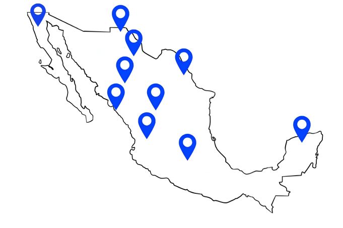Mapa de presencia Refexa en México